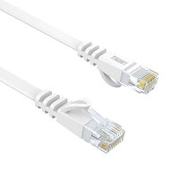 LANケーブル 10M カテゴリー6 ホワイト RJ45 CAT6 イーサネットケーブル ネットワーク フラット やわらか lan cable 爪折れ防止 モデム ルーター PS3 PS4 Xbox等に対応