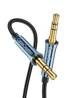 色：ブルー サイズ：0.9M AUX,CableCreation 3.5MM オーディオケーブル 3極 TRS イヤホンケーブル 高耐久性ナイロン編み Hi-Fi音質 24K金メッキ端子 車載/iPhones/PS4ヘッドセット/Sony等に対応 0.9M ブルー