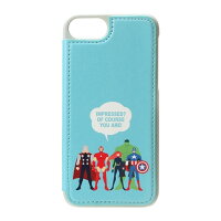 スマホケース カバー マーベル バックフリップケース MARVEL Collection ブルー アイアンマン キャプテン・アメリカ ハルク ブラック・ウィドウ ソー PGA iPhone8/7/6s/6用 4.7インチ対応 スマートフォン・モバイルアクセサリー PG-DCS235BL キャラクターグッズ