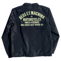 [正規品 無料ラッピング可] DEUS EX MACHINA ( デウスエクスマキナ ) コーチジャケット ナイロンジャケット/ VENICE ADDRESS COACH JACKET -Black/DMW46821/メンズ/ 送料無料 アドレス VENICE ベニス MILANO ミラノ DEUSのジャケット 【t79】