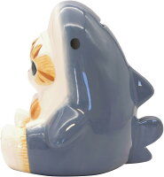 モフサンド バンク　mofusand 陶器貯金箱 サメにゃん MFS-256　ぢゅの Twitter インスタ SNS 猫 インテリア マリモクラフト 貯金箱 さめ コインバンク グッズ