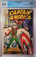 1969年 キャプテン・アメリカ 117 CBCS 8.5。ファルコン初登場。サム・ウィルソン。CGC