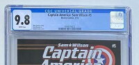 キャプテン・アメリカ サム・ウィルソン 5 CGC 9.8 1位 ホアキン・トーレス ファルコン役 2016年 初版