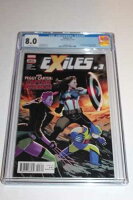 CGC 8.0 ホワイトページ エグザイルズ3 2018 1stアプリ ペギー・カーター キャプテン・アメリカ役 鍵盤