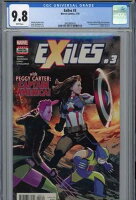Exiles #3 (2018) Marvel CGC 9.8 ホワイト ペギー・カーター、キャプテン・アメリカの第 1 弾!