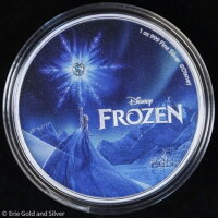 2023年 ニウエ 2ドル ディズニー アナと雪の女王 1オンス シルバー カラー化プルーフコイン（OGP）