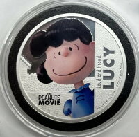 2015年 ピーナッツ映画 ルーシー 2ドル銀貨 オリジナルパッケージ入り
