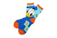 【全品　送料無料！】　ディズニーキャラクター　ぽっかぽかルームソックスブルー×オレンジ　ドナルドダック　アニメ　映画　靴下　くつした　ソックス　あったか　暖かい　冬　女性　レディース　ファッション　雑貨　グッズ　かわいい
