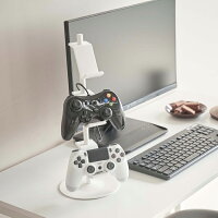 楽天SS開催中 【 山崎実業 ゲームコントローラー収納ラック スマート 】 smart コントローラー ゲームパッド ヘッドセット 収納 ホルダー ラック フック スタンド 整理 PS5 PS4 switch プロコン ジョイコン リングフィット 充電ケーブル穴 卓上 5088 5089 公式 ホワイト 白