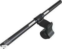 【楽天ランキング1位入賞】モニターライト バー 41cm 背面ライト付き モニター掛け式 演色性CRI95+ USB 色温度3段階 無段階輝度 昼白色 昼光色 電球色 ブルーライトカット 省スペース 有線 (ブラック, 41CM)