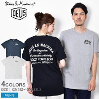 【ネコポス配送】デウス エクス マキナ 半袖Tシャツ DEUS EX MACHINA VENICE ADDRESS TEE メンズ グレー ブラック 黒 T-DMS41065A Tシャツ トップス 半袖 スポーツ 人気 ポケット ロゴ カジュアル バックプリント 紺