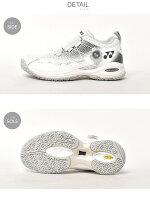 ヨネックス パワークッション コンフォート ワイド ダイヤル4 GC テニスシューズ メンズ レディース ホワイト 白 グレー YONEX POWER CUSHION COMFORT WIDE DIAL4 GC SHTCWD4G スニーカー スポーツ 靴 サポート 4E ワイド 軽量