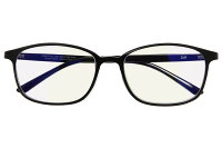 |[WEB限定価格]ウェリントン型 PCメガネ Zoff PC ULTRA TYPE（ブルーライトカット率約50%） ゾフ PC 透明レンズ パソコン用メガネ PCめがね PC眼鏡 メンズ レディース おしゃれ zoff_pc【ZC201P01_14E1 ZC201P01-14E1 ブラック】【54□17-138】|